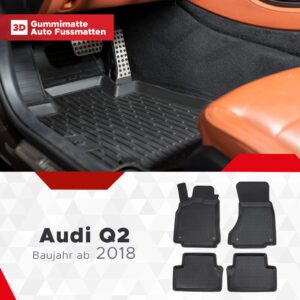 3D Fussmatten passend für Audi Q2 ab 2016