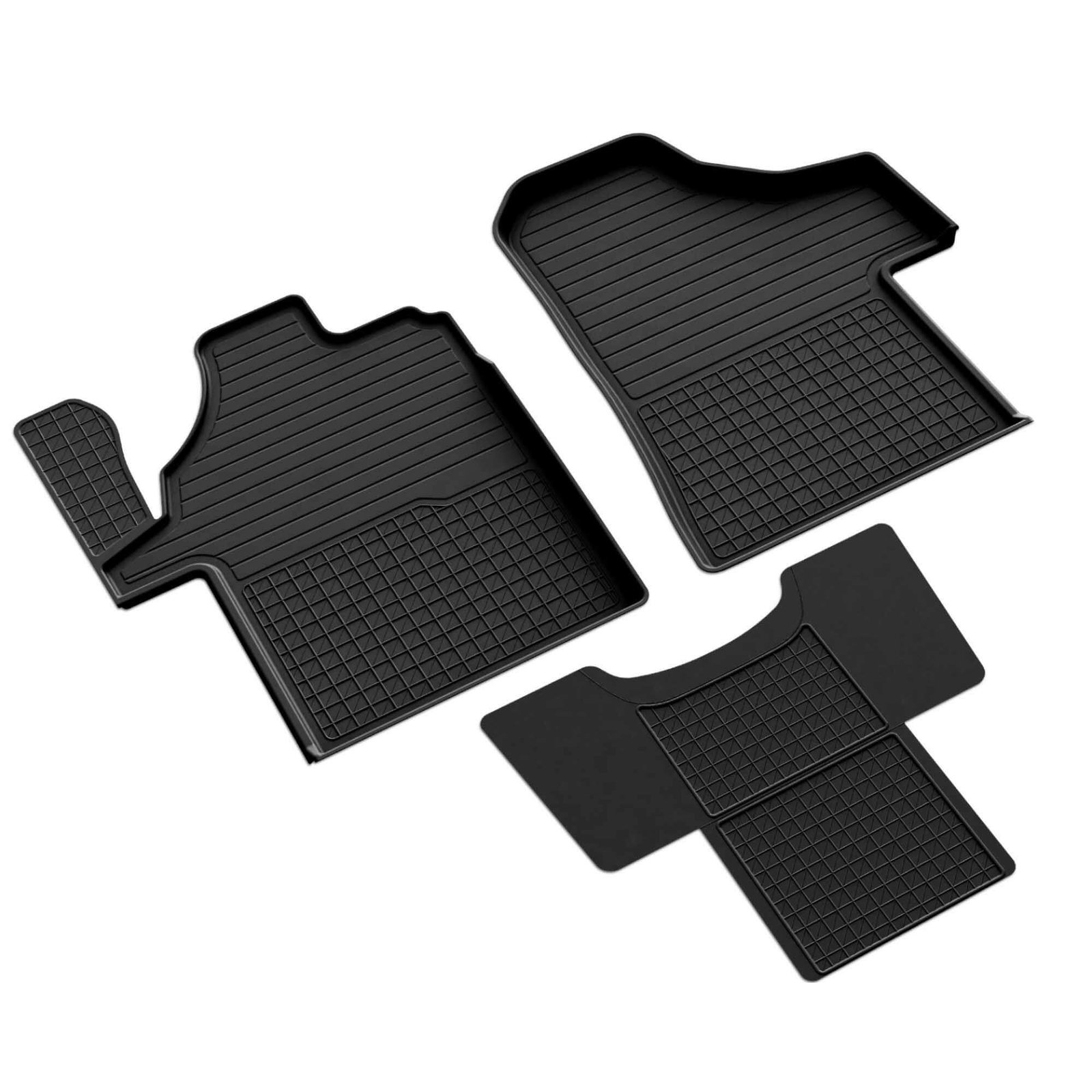 3D Premium Gummi Auto Fussmatten Set Passend für Mercedes Benz Vito (W639) Baujahr 2004-2014