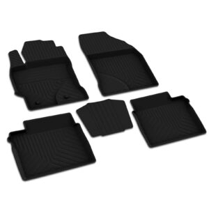 3D Premium Gummi Auto Fussmatten Set Passend für Toyota Corolla Baujahr 2002-2007