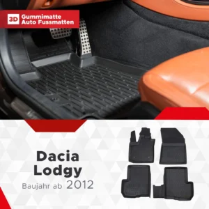 3D Fußmatten passend für Dacia Lodgy ab 2012