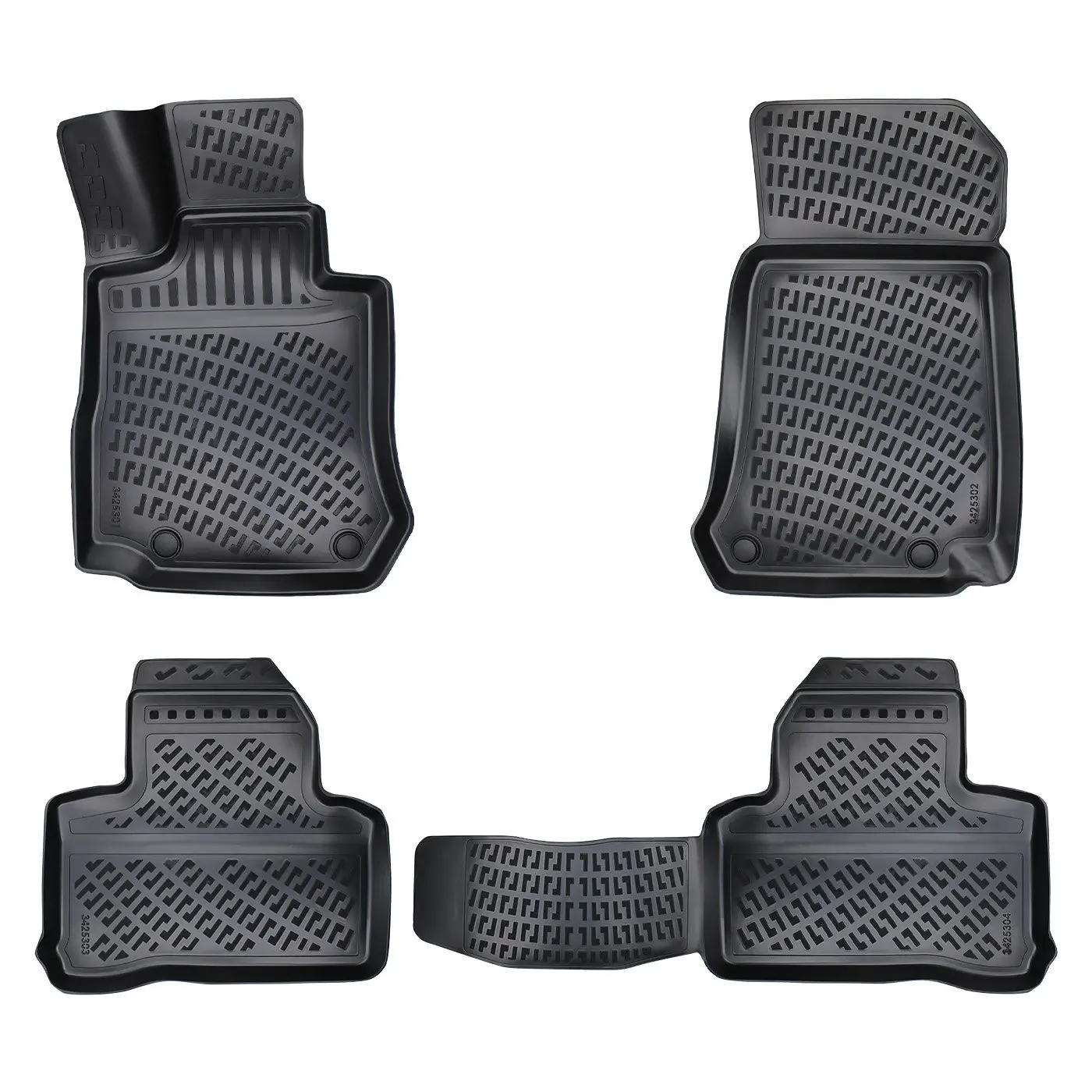 3D Auto Fussmatten Set passend für Mercedes GLC X253 Baujahr 2015-2022
