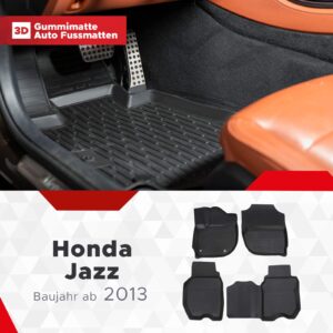 3D Fußmatten passend für Honda Jazz ab 2020