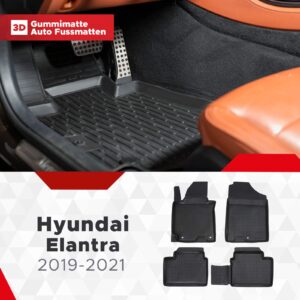 3D Fußmatten passend für Hyundai Elantra 2019-2021