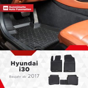 3D Fussmatten passend für Hyundai i30 ab 2017