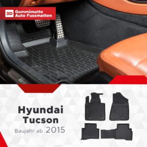 3D Fussmatten passend für Hyundai Tucson (3.Gen) 2015-2020