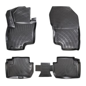 3D Auto Fussmatten Set passend für Mitsubishi Outlander Hybrid Baujahr 2019-2023