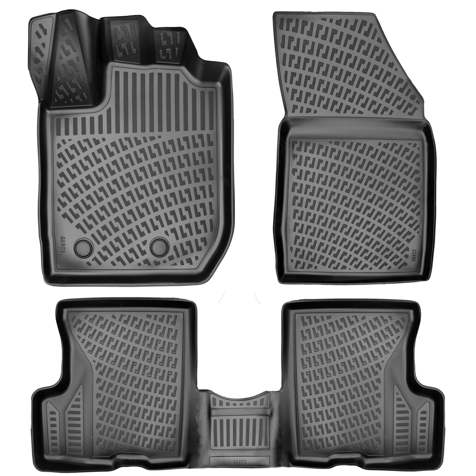 3D Auto Fussmatten Set passend für Dacia Duster 4x4 (3.Gen) Baujahr ab 2023