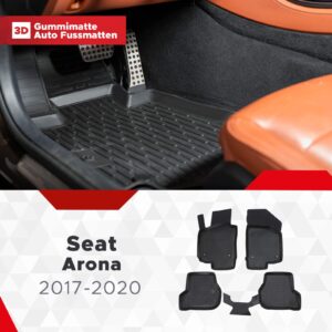 3D Fußmatten passend für Seat Arona 2017-2020