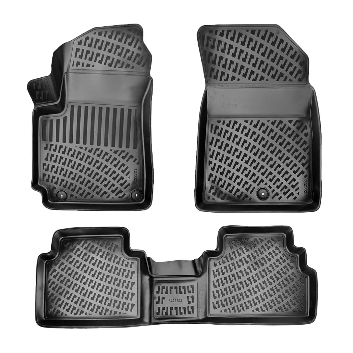 3D Auto Fussmatten Set passend für Kia Soul (3.Gen) Baujahr ab 2020
