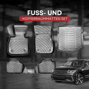 fuss und kofferraummatten set