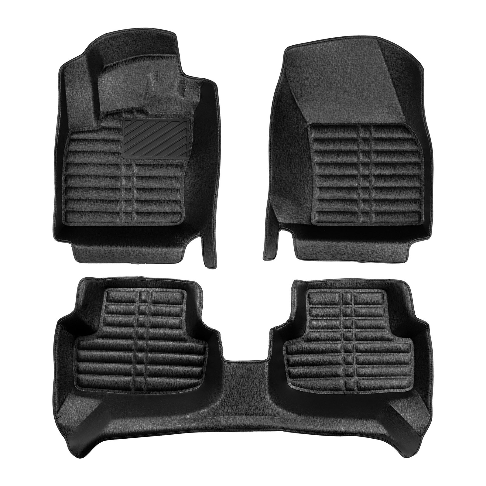 5D Premium Auto Fussmatten TPE Set passend für Skoda Karoq Baujahr ab 2017