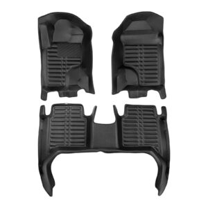 5D Premium Auto Fussmatten TPE Set passend für Ford Ranger Doppelkabine Baujahr ab 2015