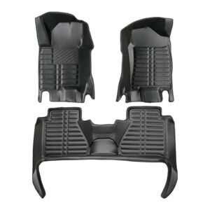 5D Premium Auto Fussmatten TPE Set passend für Nissan Navara (4.Gen) Baujahr 2014-2024