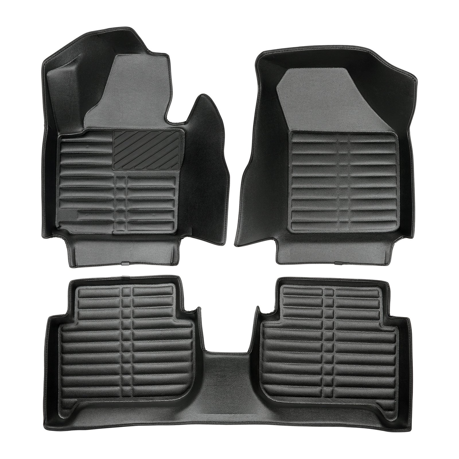 5D Premium Auto Fussmatten TPE Set passend für VW Touran (1.Gen) Baujahr 2003-2015