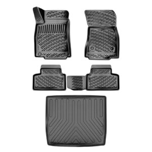 3D Auto Gummimatten & Kofferraumwanne Set für Mercedes GLB X247 Baujahr ab 2019