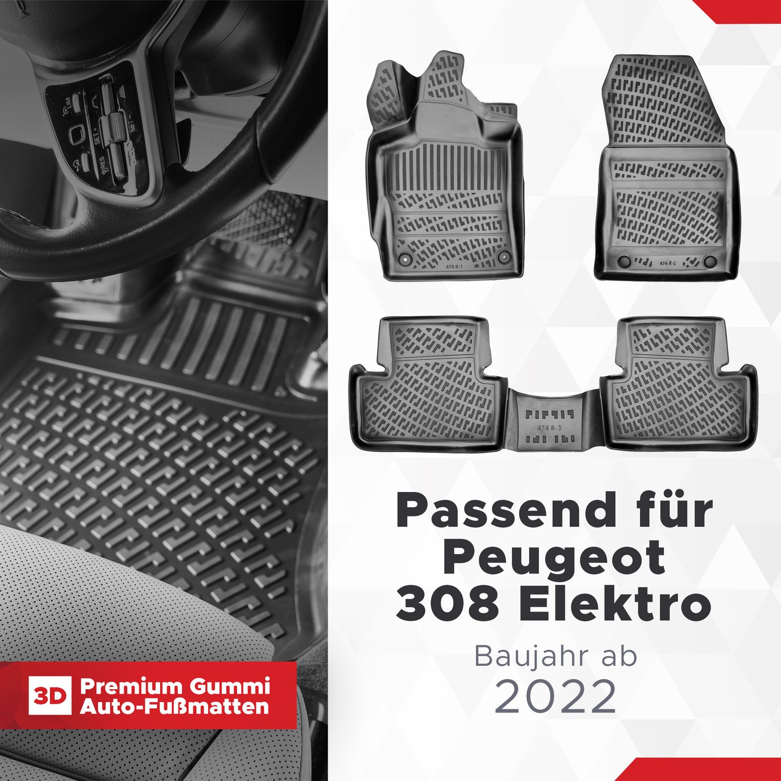 TPE Fussmatten Set