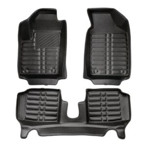 5D Premium Auto Fussmatten TPE Set passend für Fiat 500 C Hybrid Baujahr ab 2019