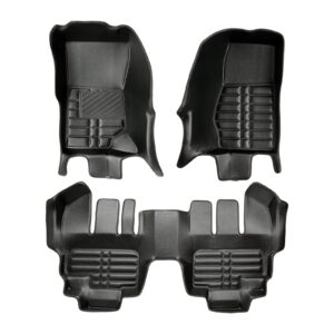 5D Premium Auto Fussmatten TPE Set passend für Jeep Wrangler (JK) 4 Türig Baujahr 2007-2018