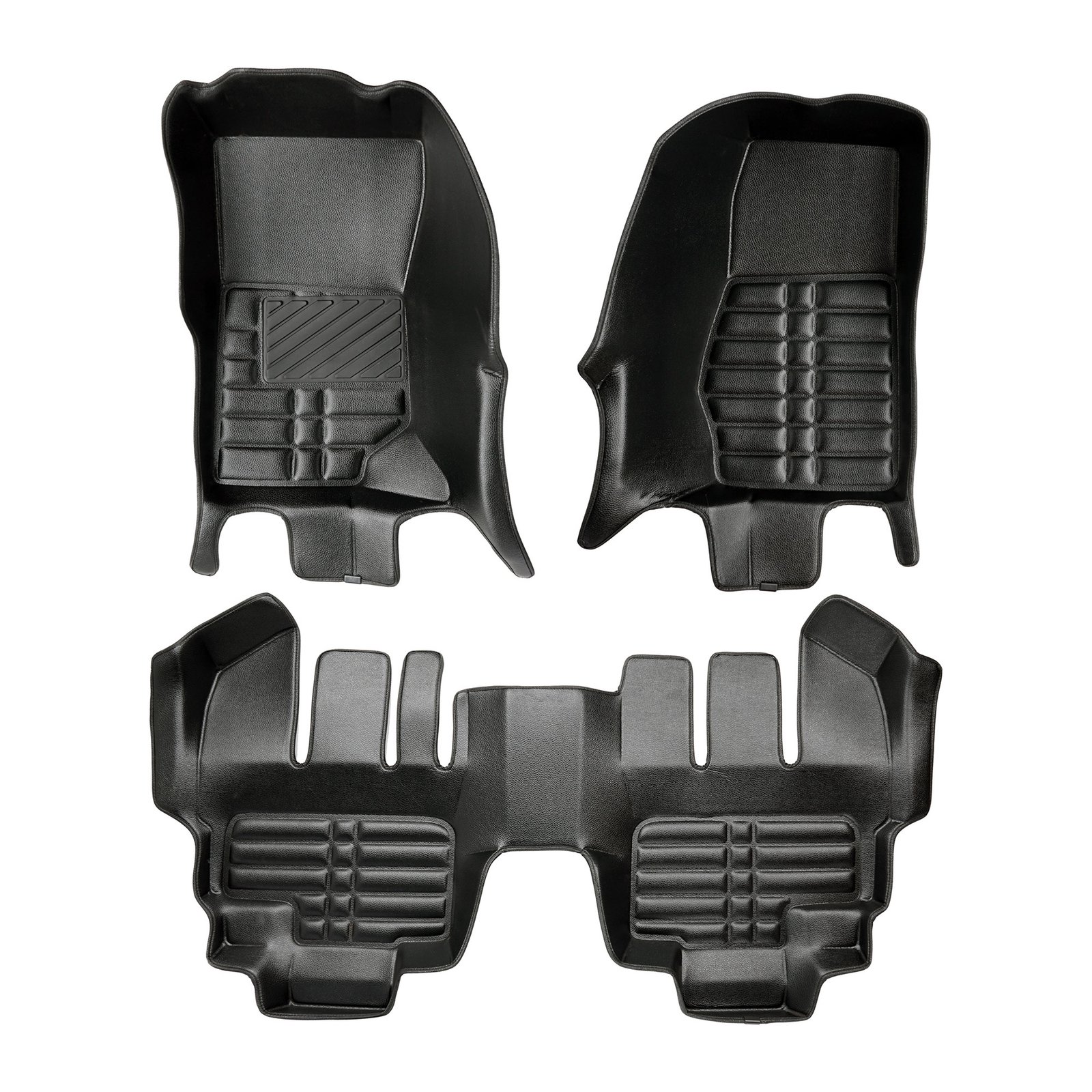 5D Premium Auto Fussmatten TPE Set passend für Jeep Wrangler (JK) 4 Türig Baujahr 2007-2018