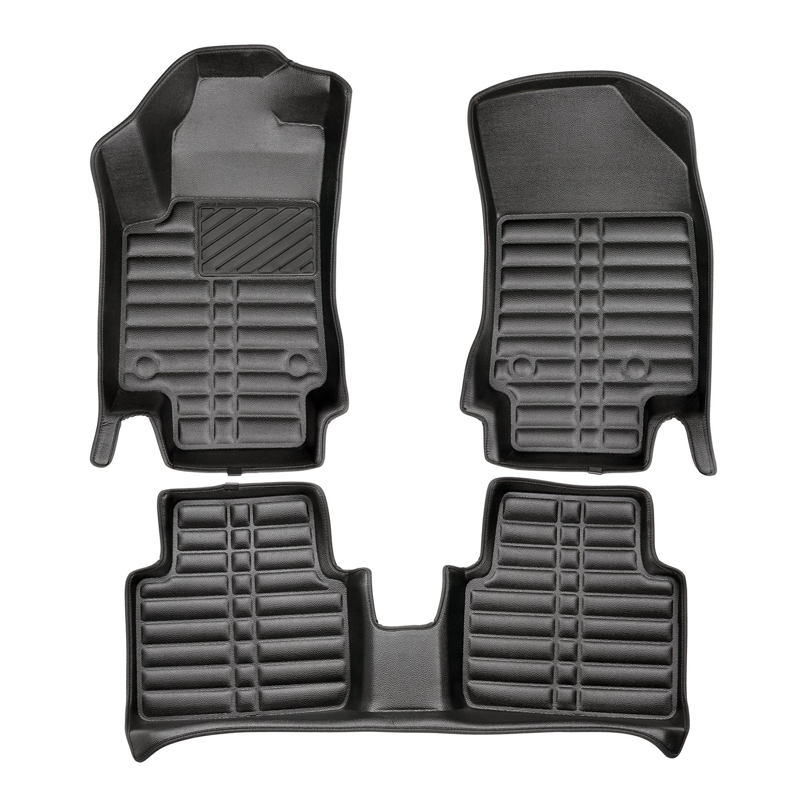 5D Premium Auto Fussmatten TPE Set passend für Opel Crossland X Baujahr 2017-2019