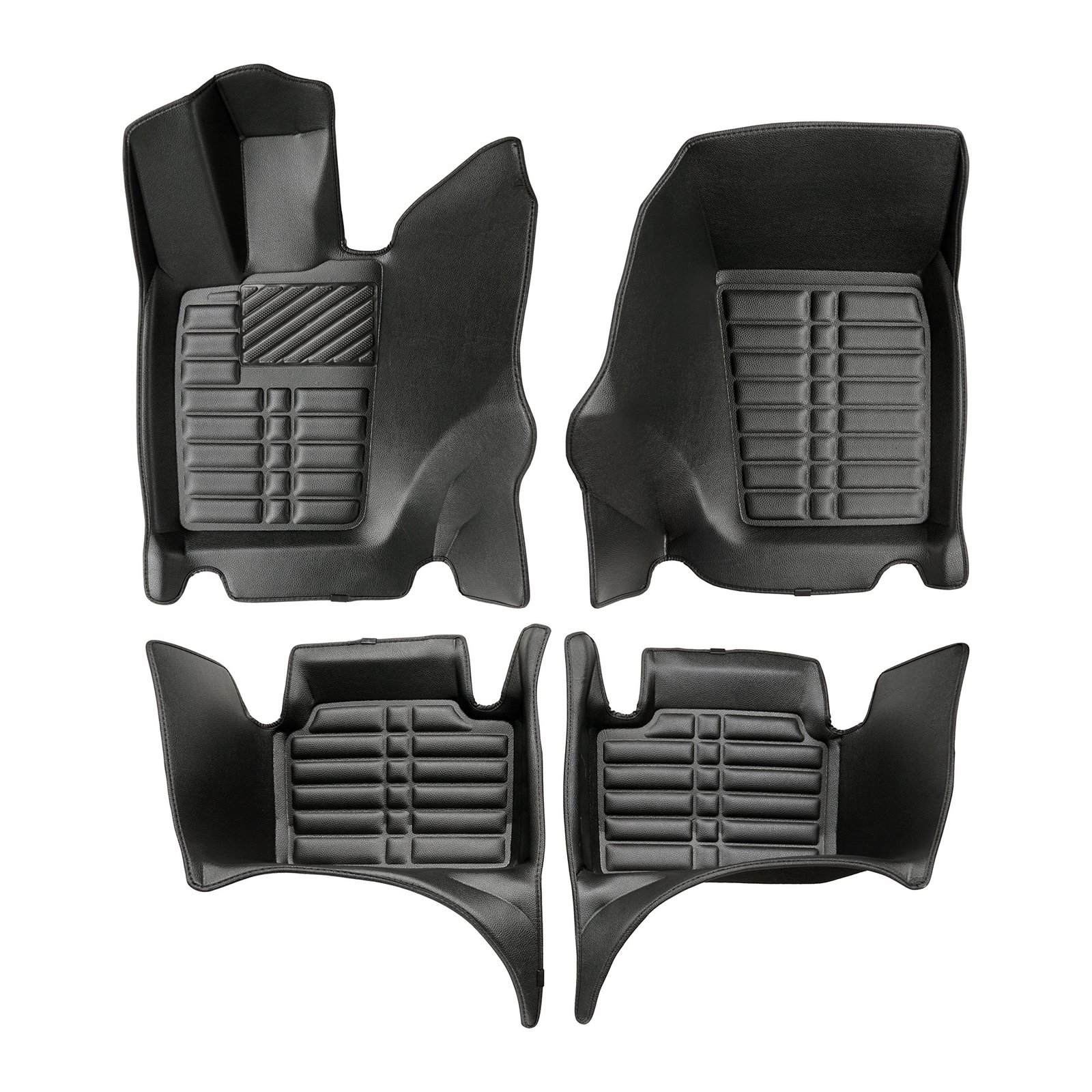 5D Premium Auto Fussmatten TPE Set passend für Porsche Panamera (2.Gen) Baujahr 2016-2023