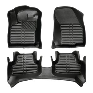 5D Premium Auto Fussmatten TPE Set passend für VW T- Roc Baujahr ab 2017