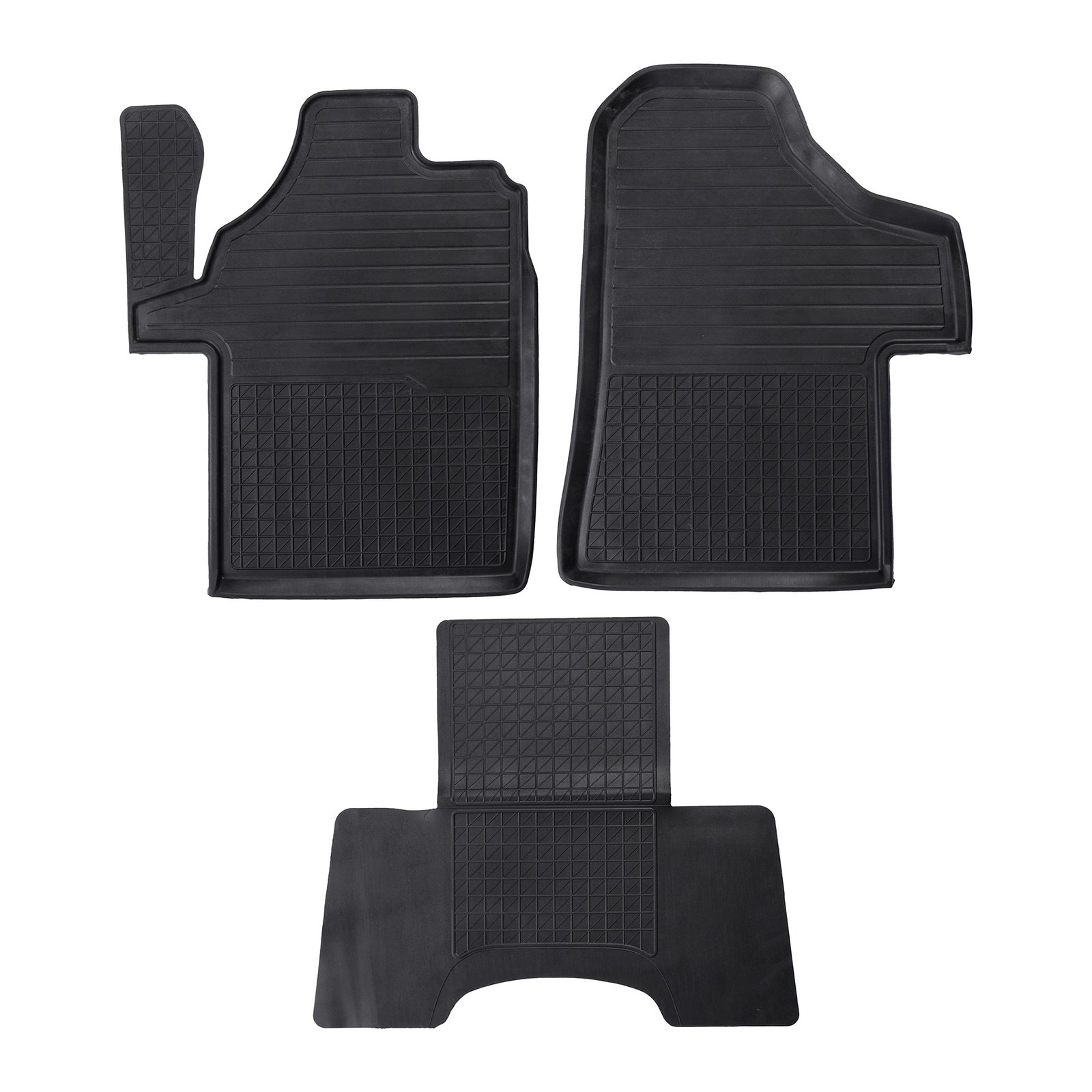 3D Premium Gummi Auto Fussmatten Set Passend für Mercedes Benz Vito (W639) Baujahr 2004-2014