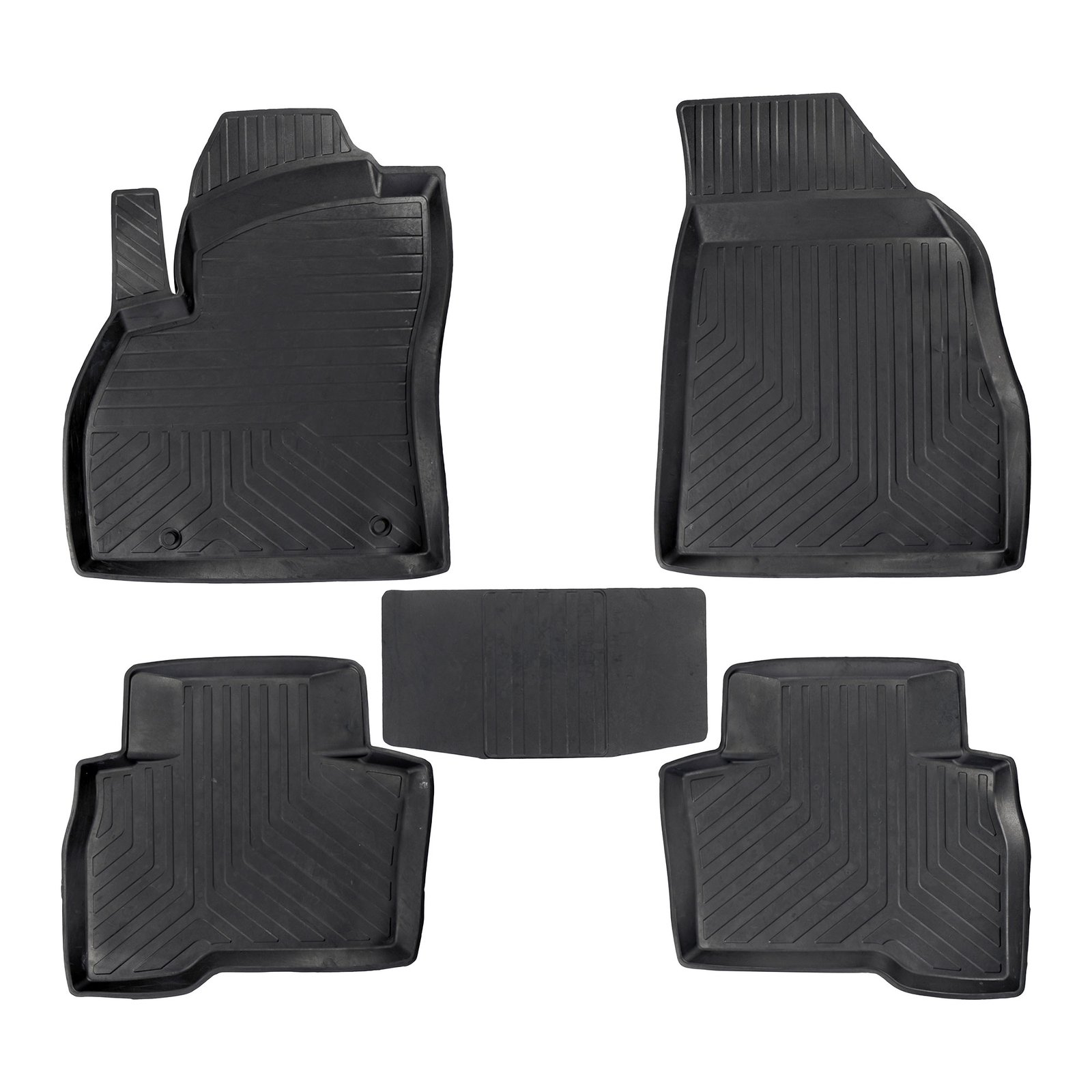 3D Premium Gummi Auto Fussmatten Set Passend für Citroen Nemo Baujahr 2008-2015
