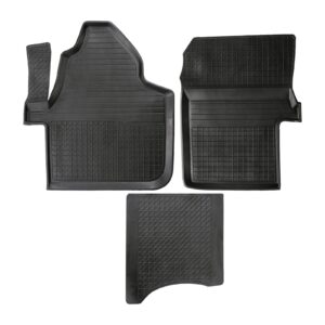 3D Premium Gummi Auto Fussmatten Set Passend für Volkswagen Crafter (2 Beifahrersitzer) Baujahr ab 2006