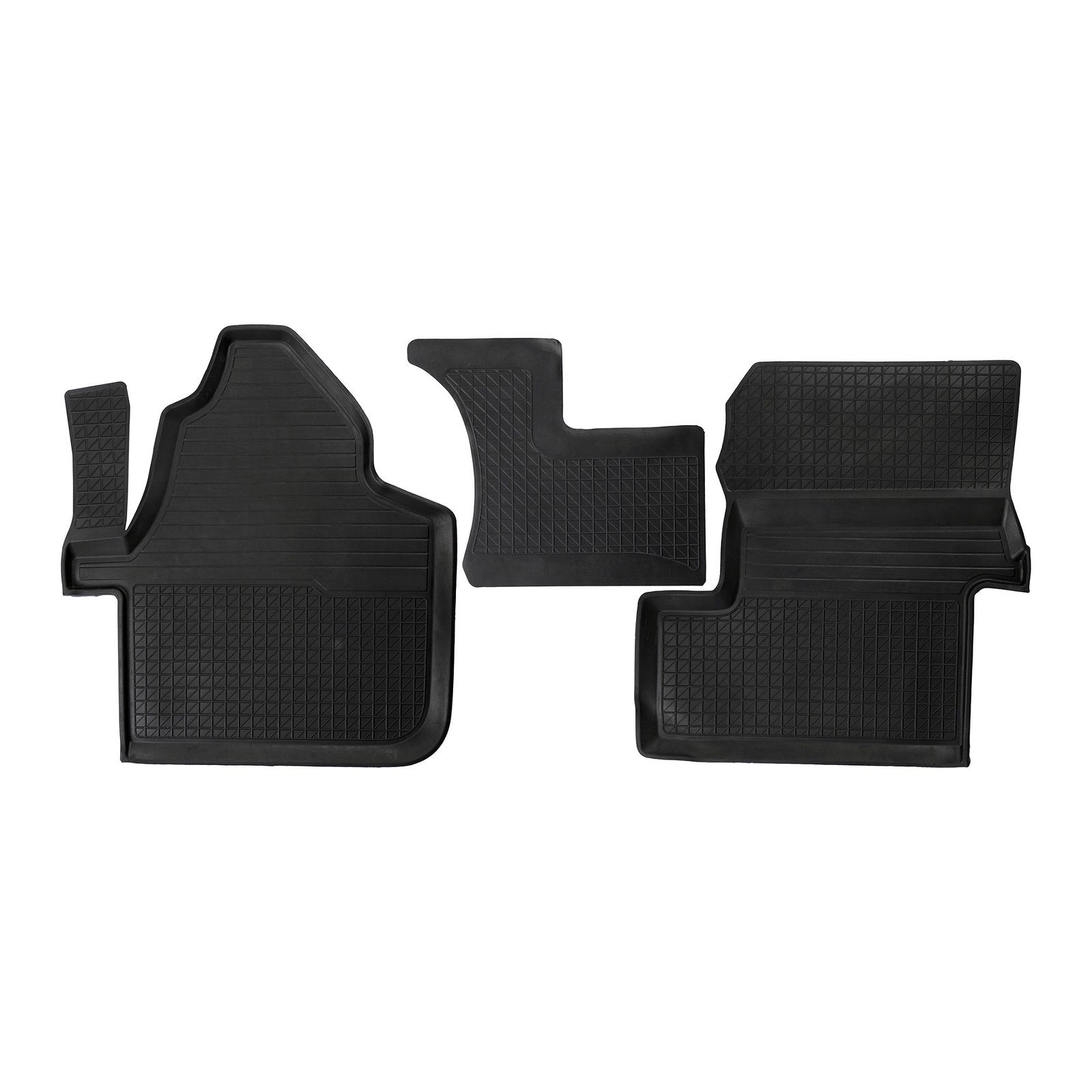 3D Premium Gummi Auto Fussmatten Set Passend für Mercedes Sprinter W906 (1 Beifahrersitz) Baujahr ab 2006