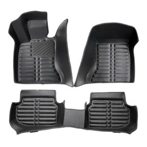5D Premium Auto Fussmatten TPE Set passend für BMW 5 (F10/F11) Facelift Baujahr 2013-2017