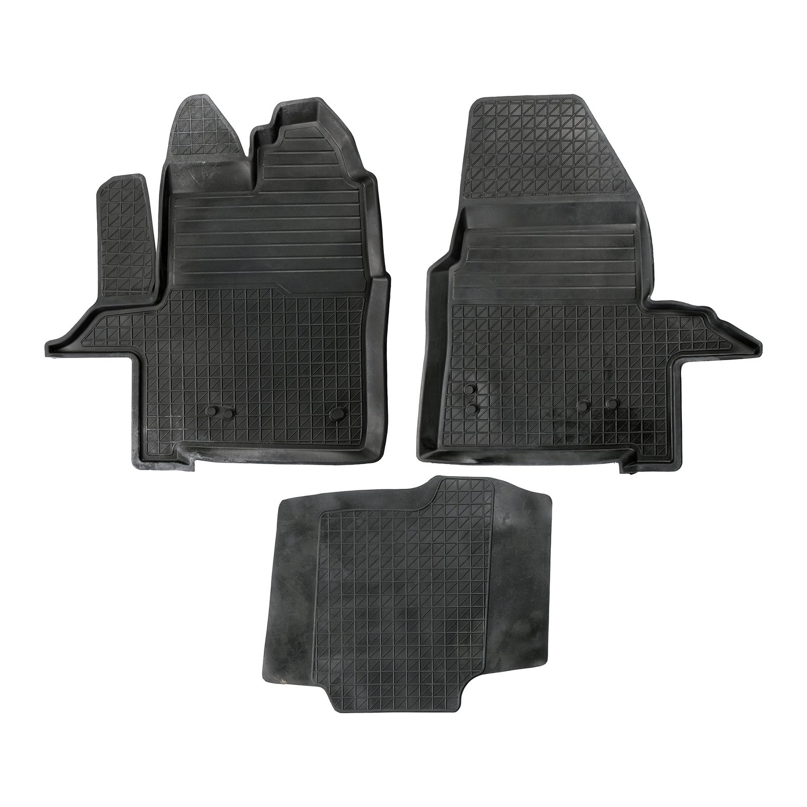 3D Premium Gummi Auto Fussmatten Set Passend für Ford Transit Baujahr ab 2014