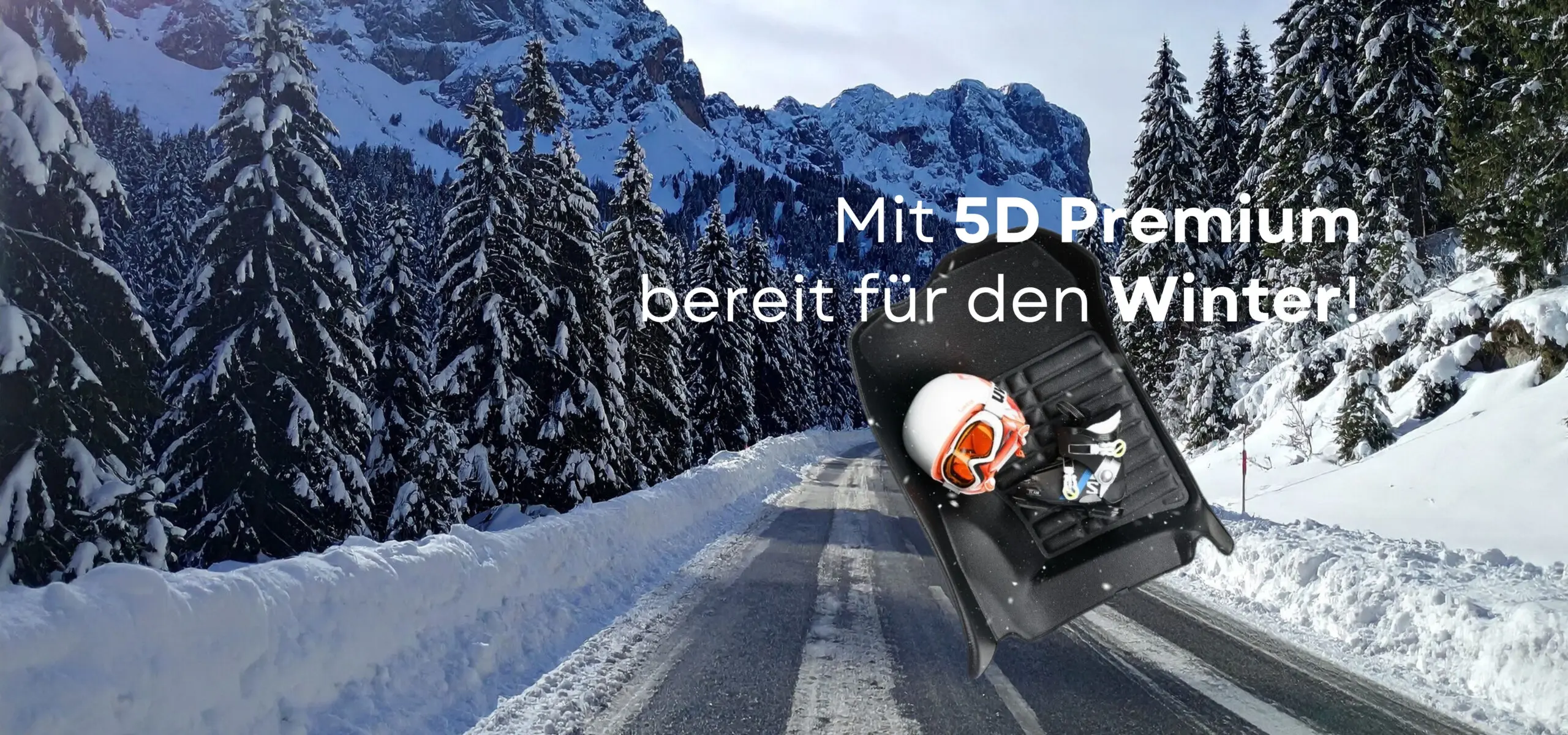 Mit 5D Premium Auto Fussmatten bereit fuer den Winter Schutz und Stil