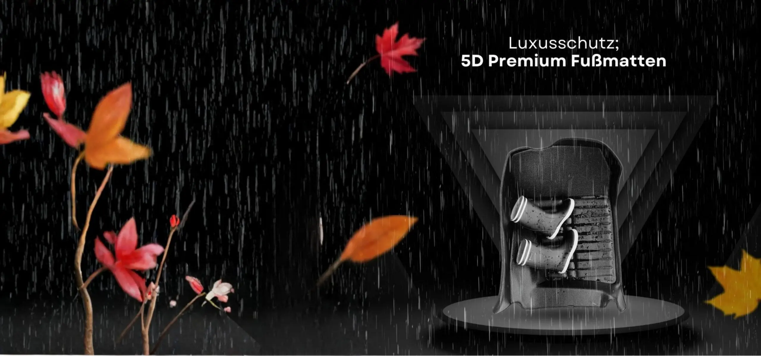 Luxusschutz mit 5D Premium Fussmatten fuer optimalen Auto Innenraum Schutz