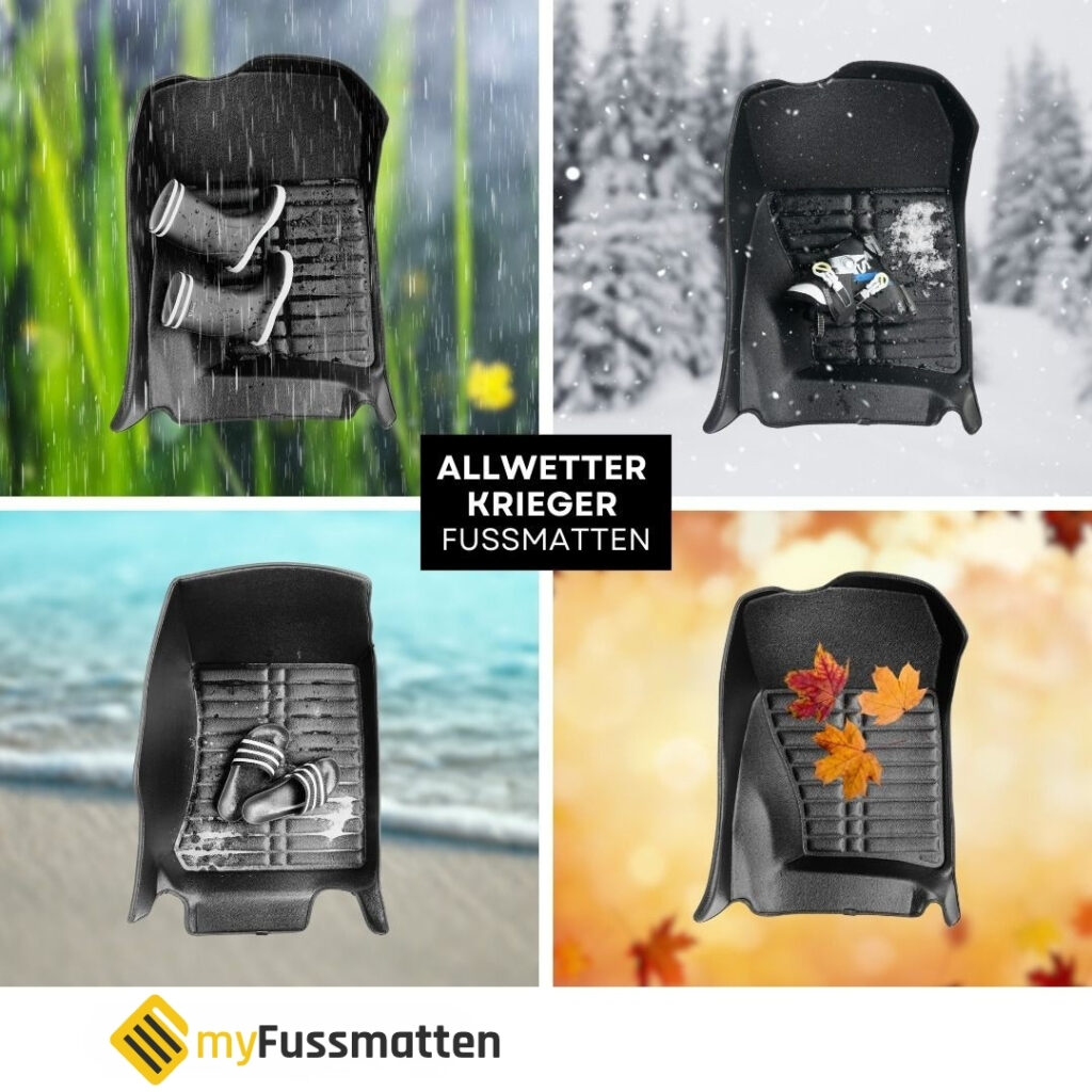 Allwetter Krieger Fussmatten robust wetterfest optimaler Auto Innenraum Schutz