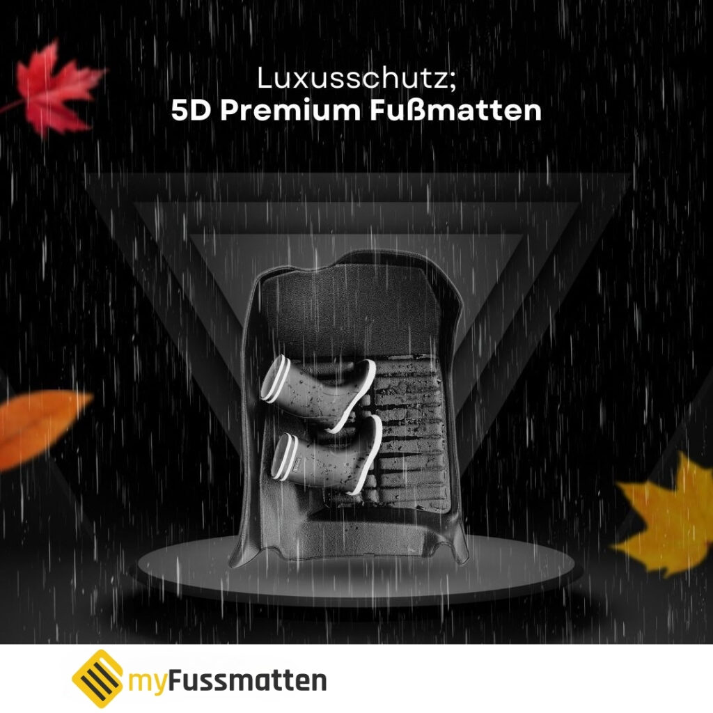 Luxusschutz mit 5D Premium Fussmatten fuer optimalen Auto Innenraum Schutz