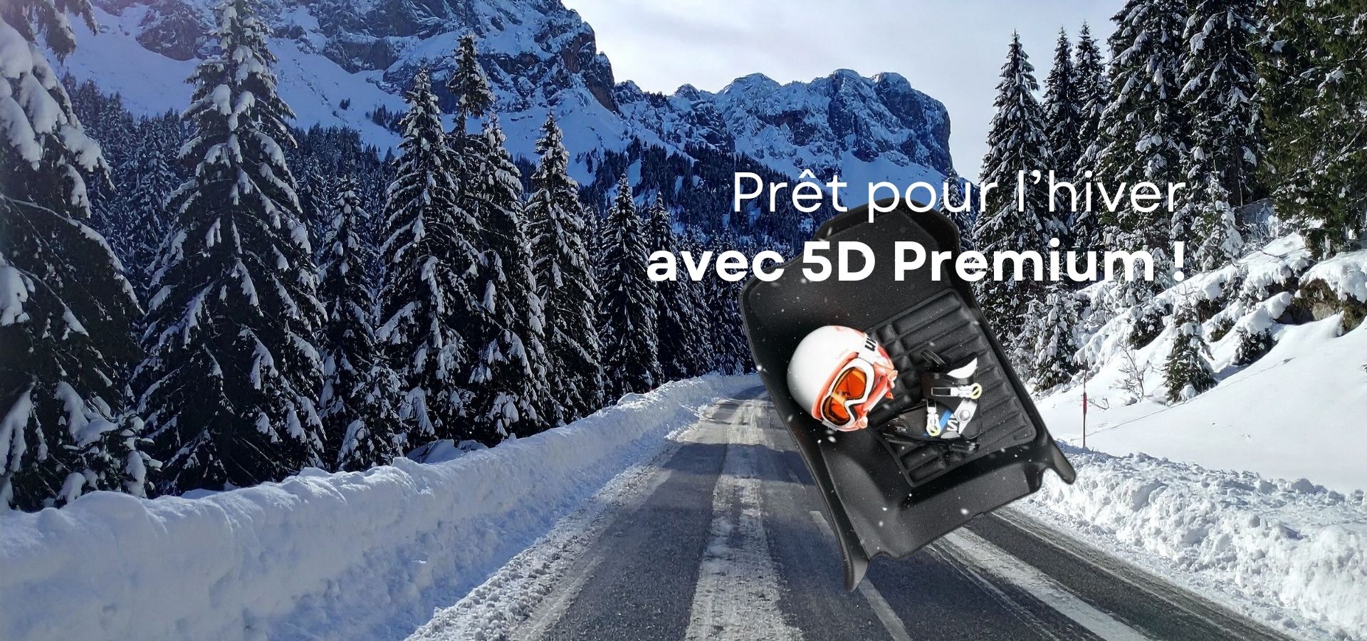 Pret pour l'hiver avec tapis de sol 5D Premium protection auto