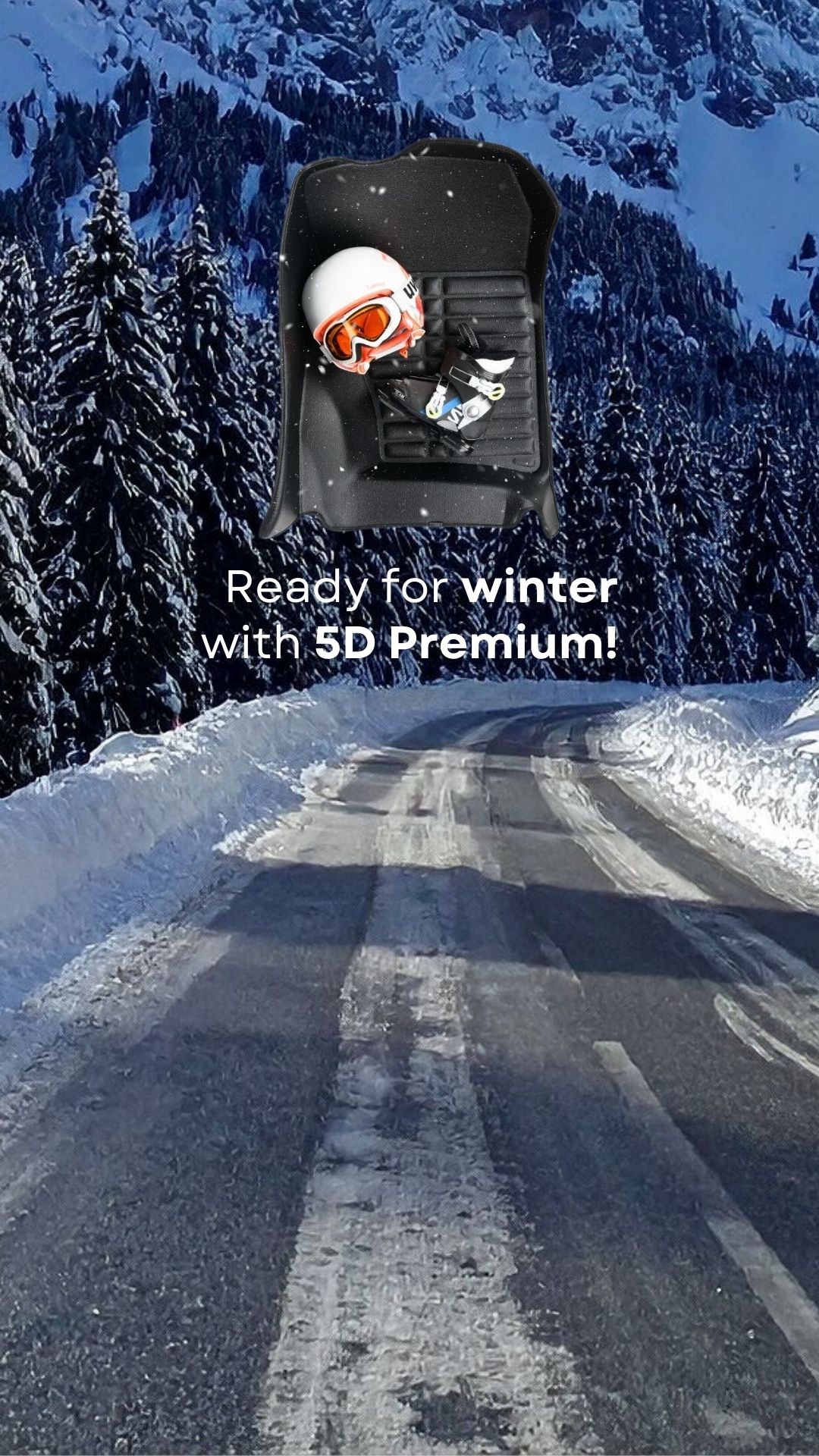 Ready for winter with 5D Premium car floor mats winter protection