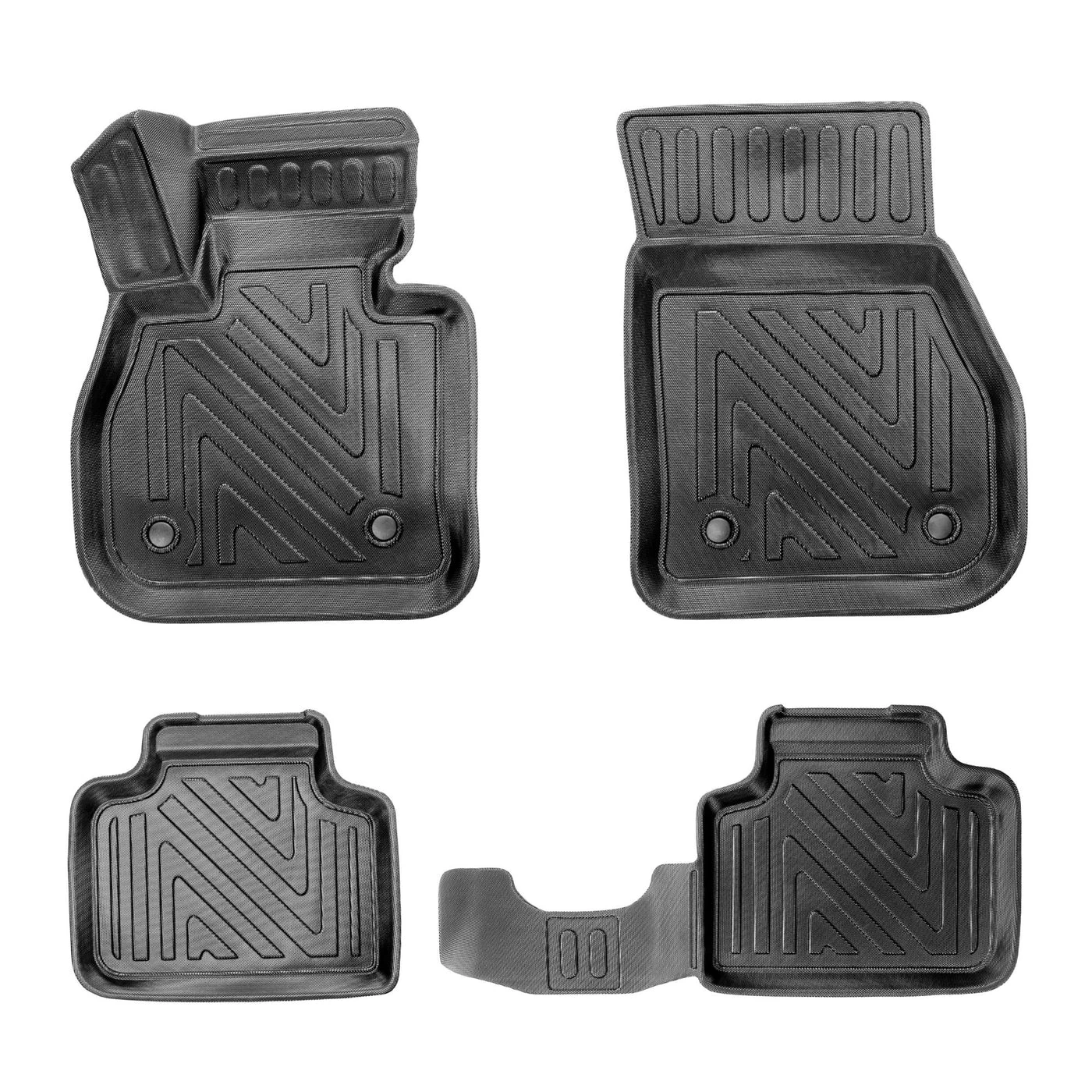 Tapis de sol auto 3D pour Renault Clio 4 2012-2019 Aspect carbone