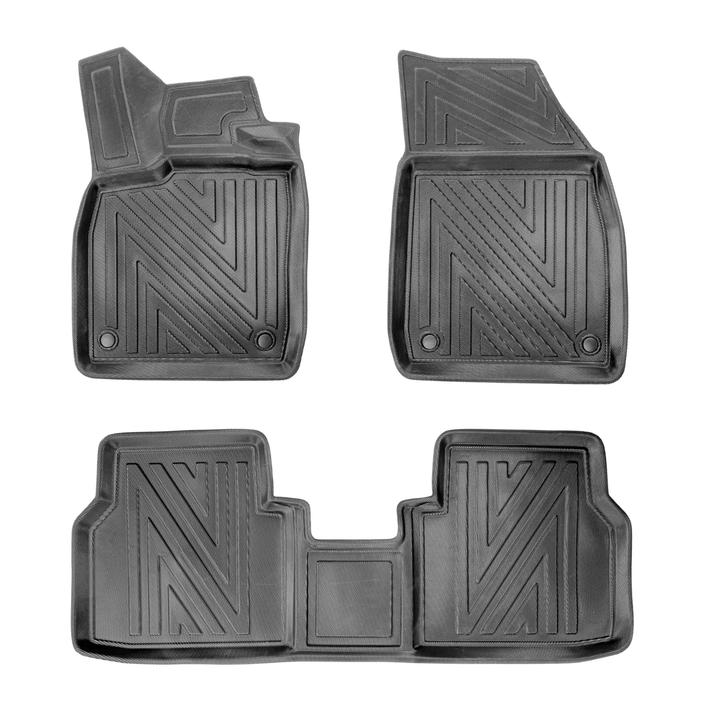 Tappetini auto 3D per Nissan Qashqai (2ª generazione) (J11) 2014-2021 effetto carbonio