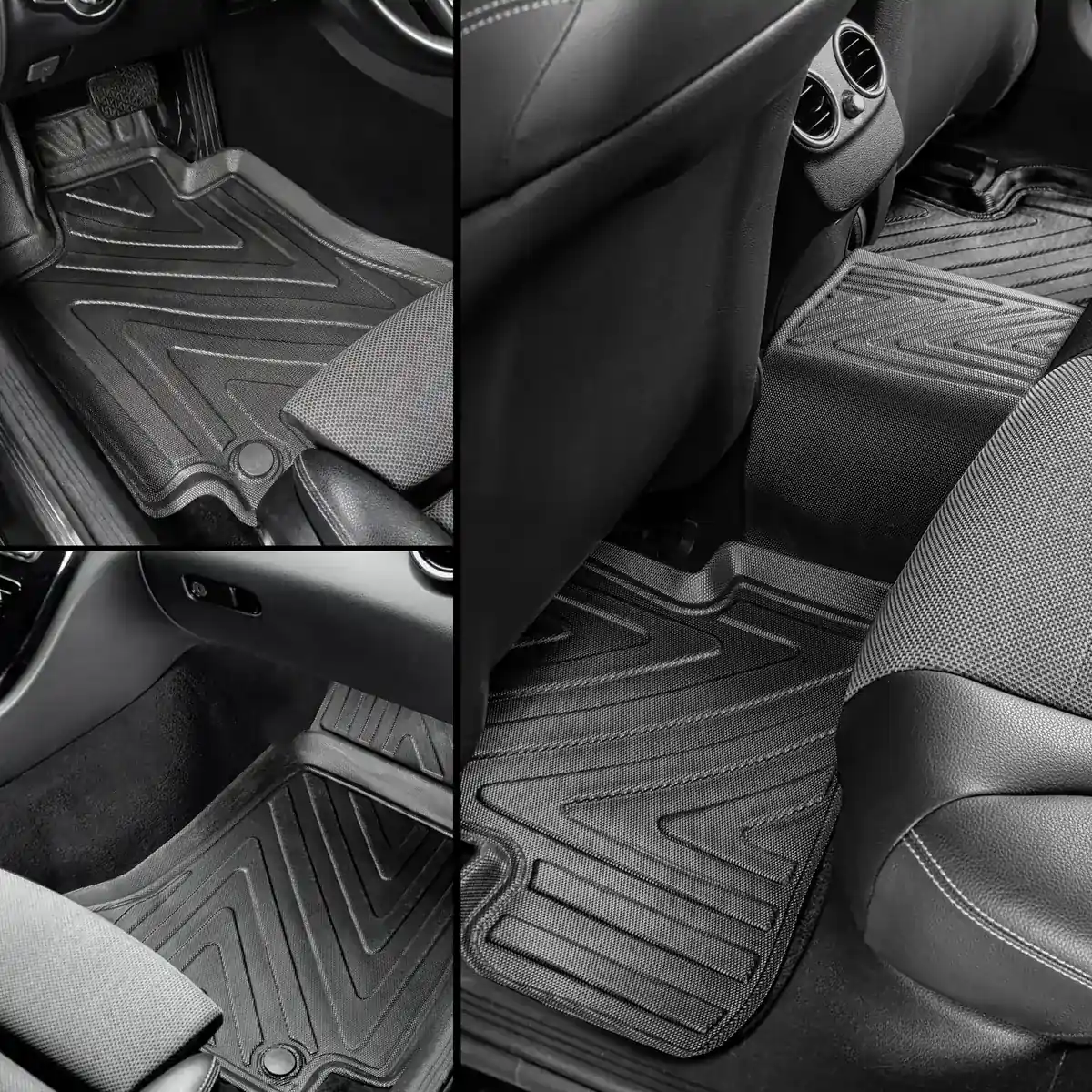 Tapis de sol auto 3D pour Renault Clio 4 2012-2019 Aspect carbone – Image 7