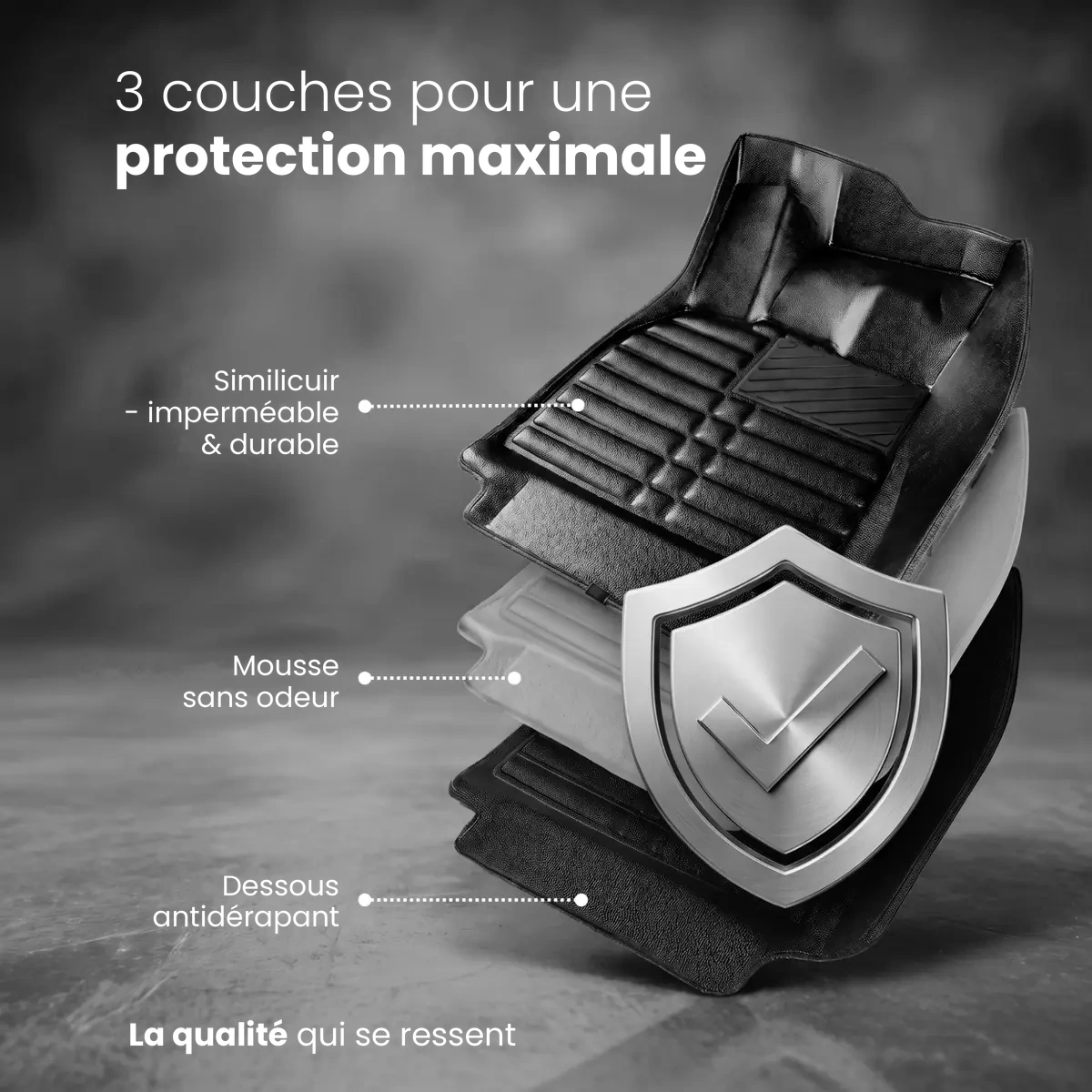 Tapis de sol auto 5D Premium pour BMW Série 5 (G60) 2023-2026 – Image 3