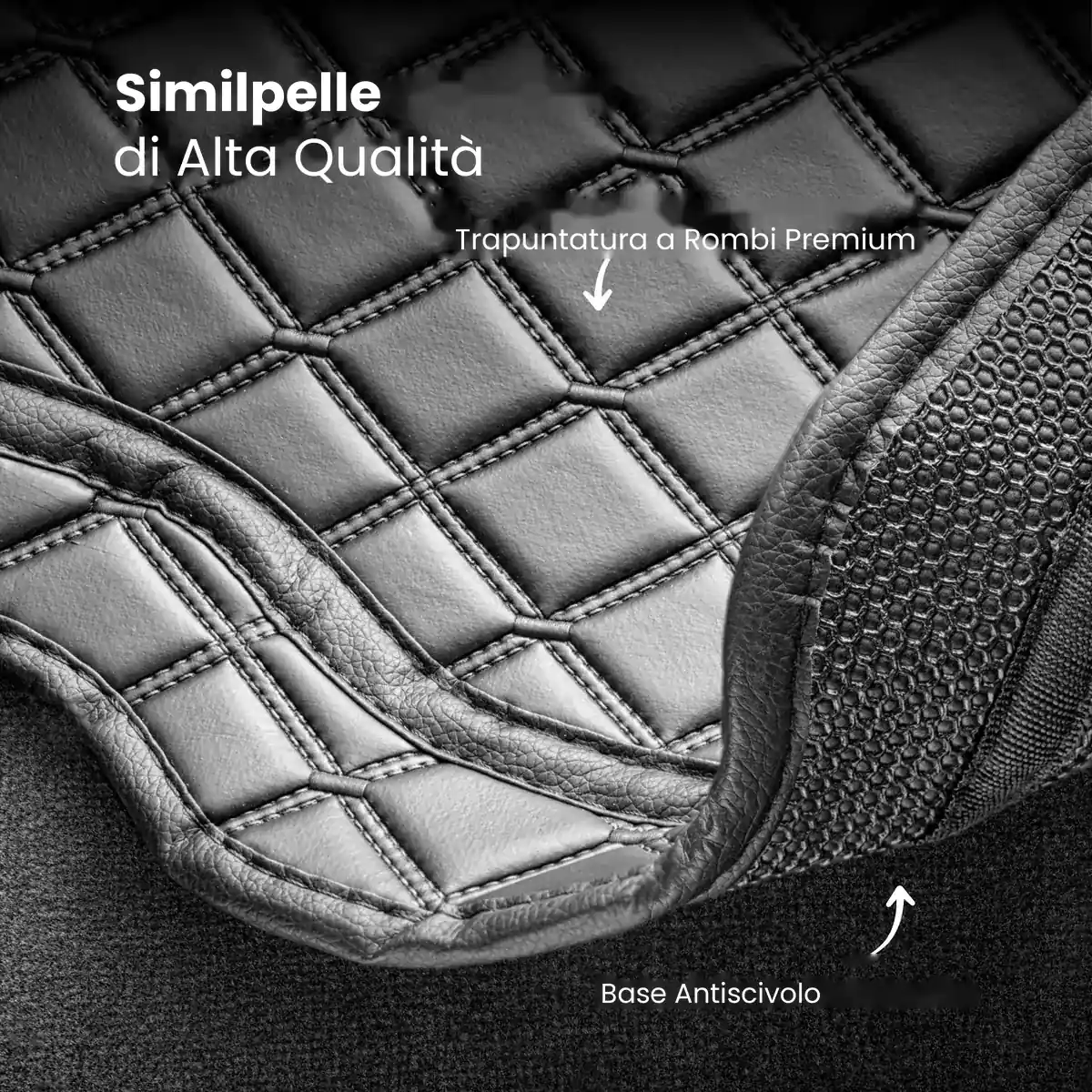 Tappeto bagagliaio 5D Premium per Tesla Model Y 2020-2024 (3 pezzi) - immagine 2