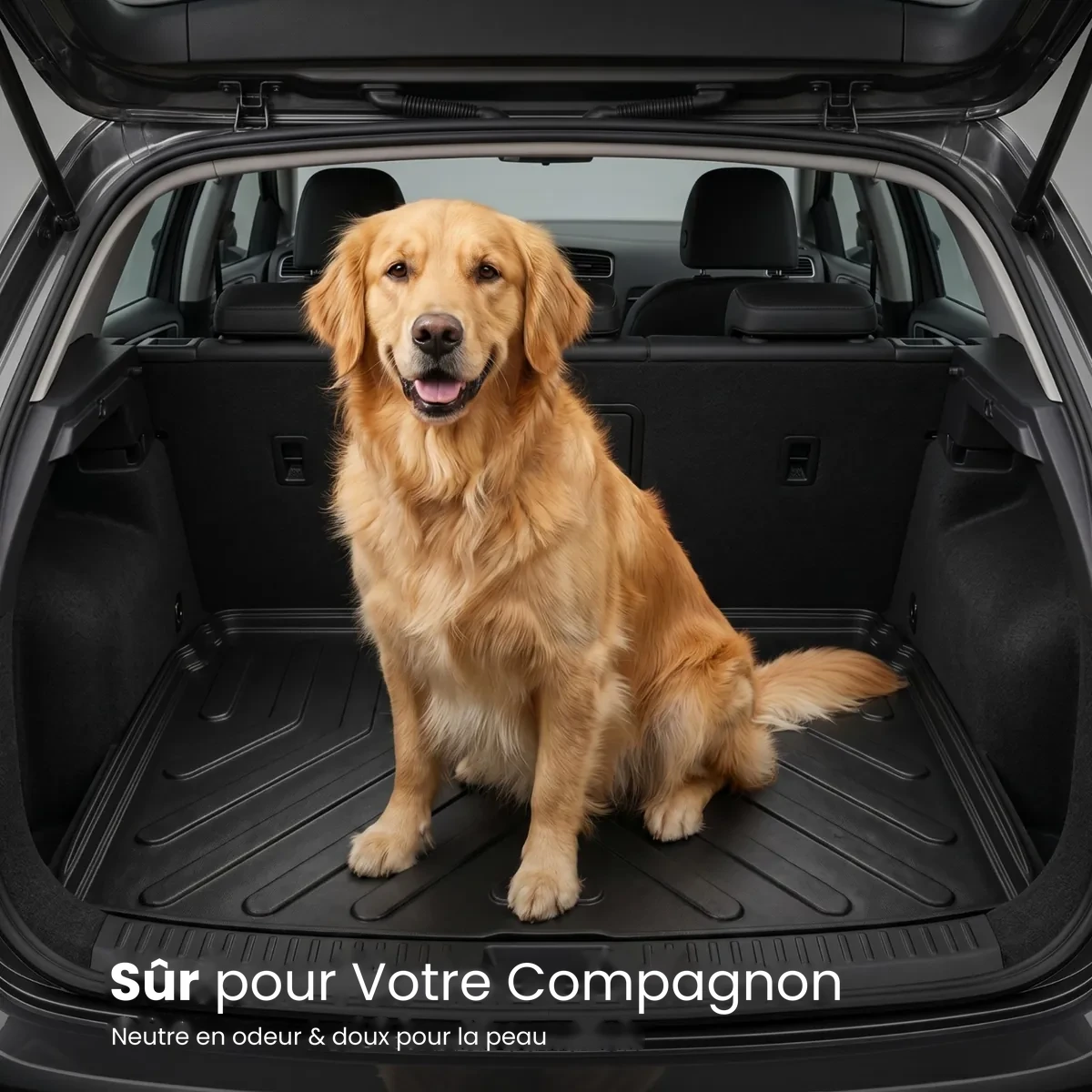 Ensemble de tapis de sol en caoutchouc 3D et de bac de coffre pour Mercedes GLC (X253) 2015-2023 – Image 8